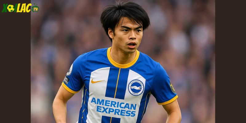 Mitoma là mũi nhọn nguy hiểm của Brighton & Hove Albion.