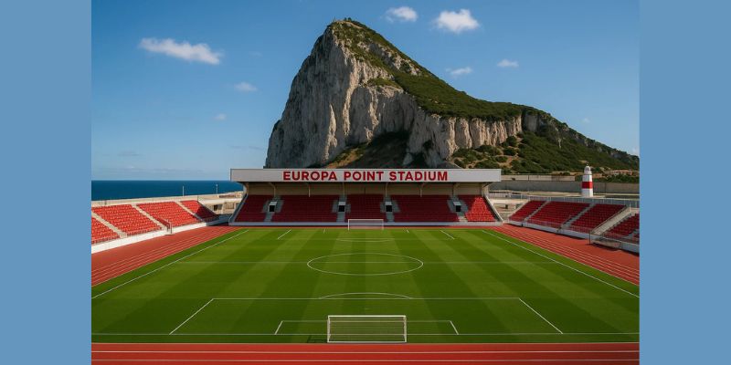 Europa Point là điểm tựa trong trận Gibraltar vs Faroe.