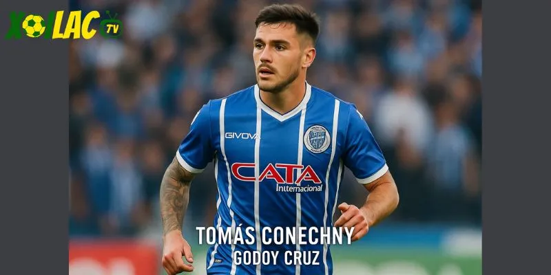 Conechny là mối đe dọa trong trận Platense vs Godoy Cruz.