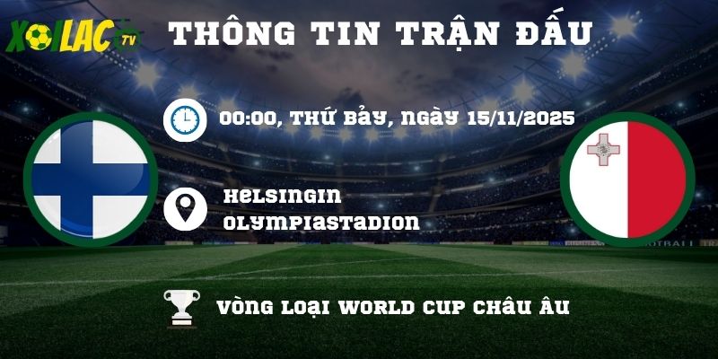 Thông tin trận đấu Phần Lan vs Malta